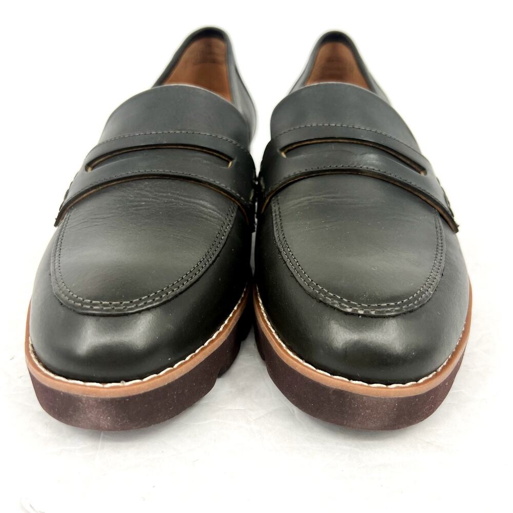 Vionic Womens Cheryl ll Loafers US 8.5 M EU 39 Dark Olive Green Leather NWOB - Picture 6 of 12